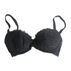 Agent Provocateur Black Lace Push Up Bra 34DD